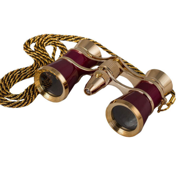 Levenhuk Broadway 325F Opera Glasses (Red & Gold) - Image 2