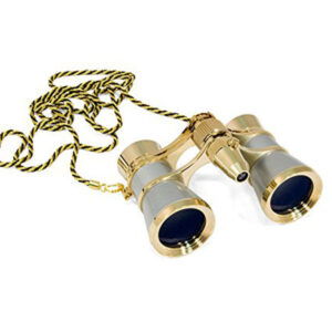 Levenhuk Broadway 325F Opera Glasses (Silver & Gold)