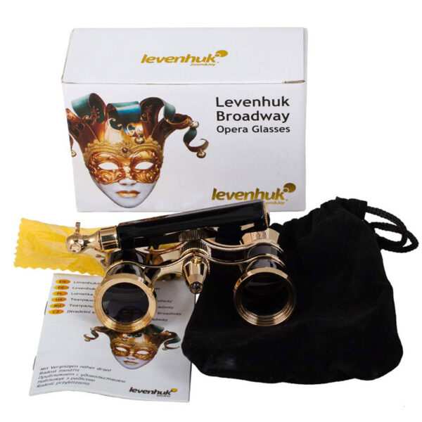 Levenhuk Broadway 325N Opera Glasses (Black with LED Light) - Image 2