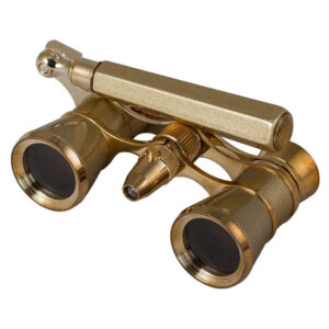 Levenhuk Broadway 325N Opera Glasses (Gold with LED Light)