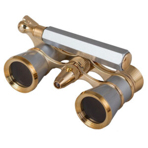 Levenhuk Broadway 325N Opera Glasses (Silver with LED Light)