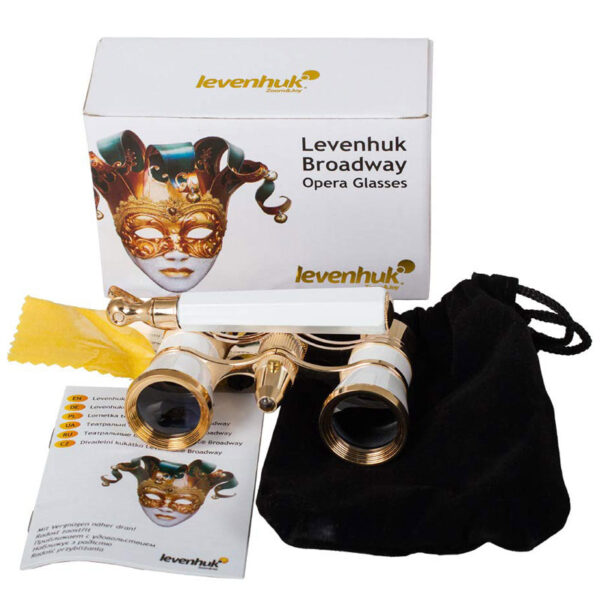 Levenhuk Broadway 325N Opera Glasses (White with LED Light) - Image 2